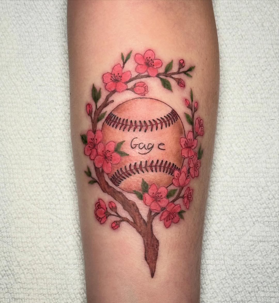 Tattoo by @luckyseventattoos — realism, lettering_script