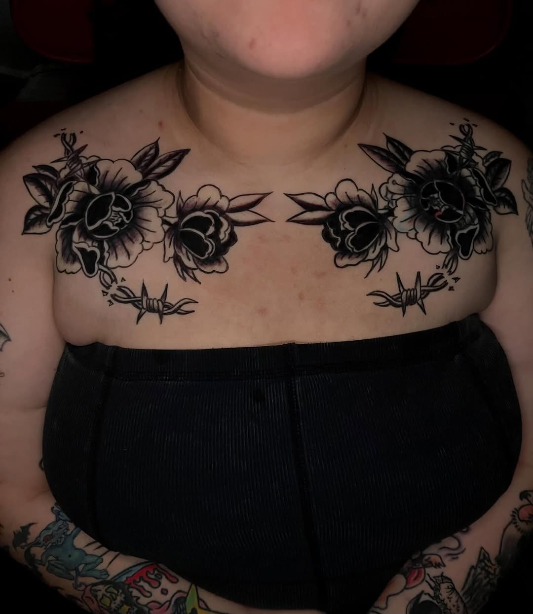 Tattoo by @mia_tatilla — american_traditional, blackwork