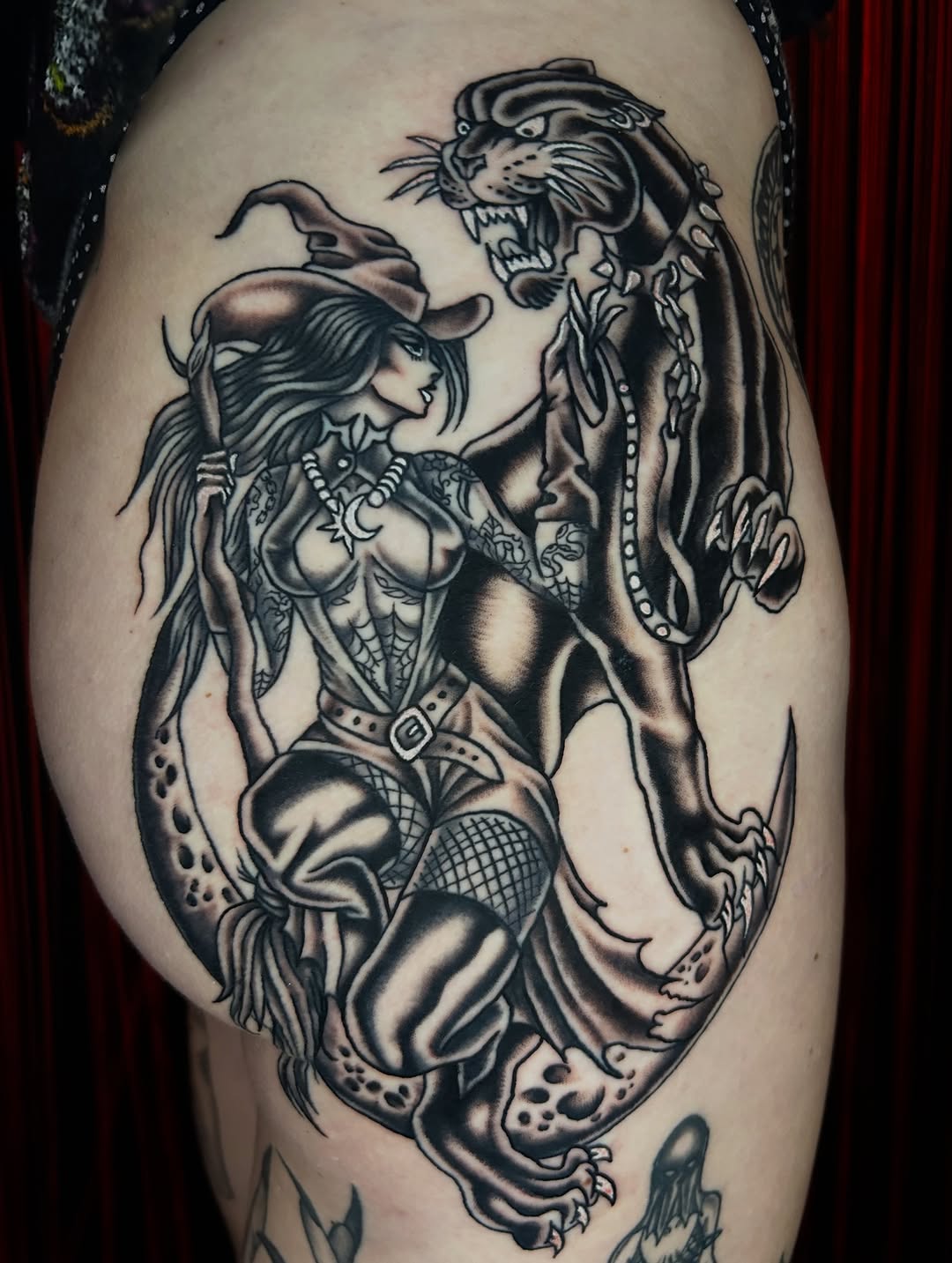 Tattoo by @dirtyblackboots — american_traditional, black_and_grey