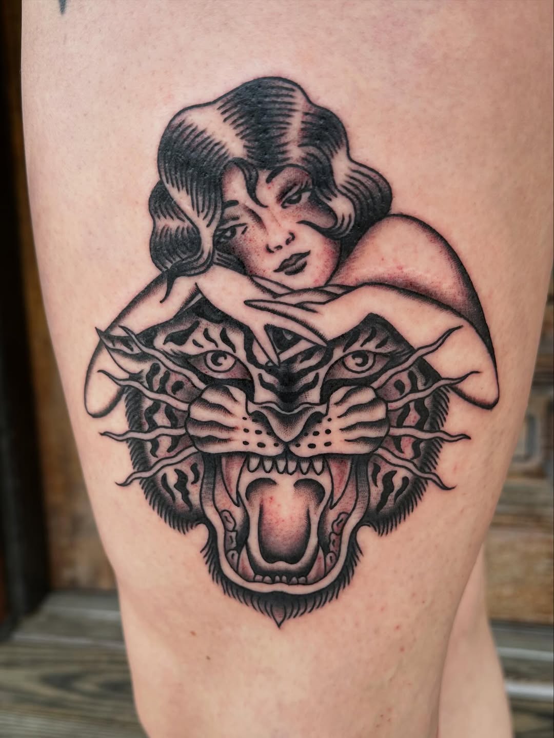 Tattoo by @jritchtattoo — american_traditional, illustrative