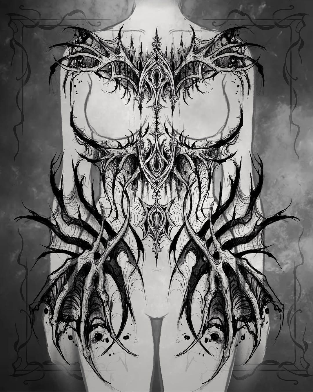 Tattoo by @evi_berry_falcon โ blackwork, ornamental