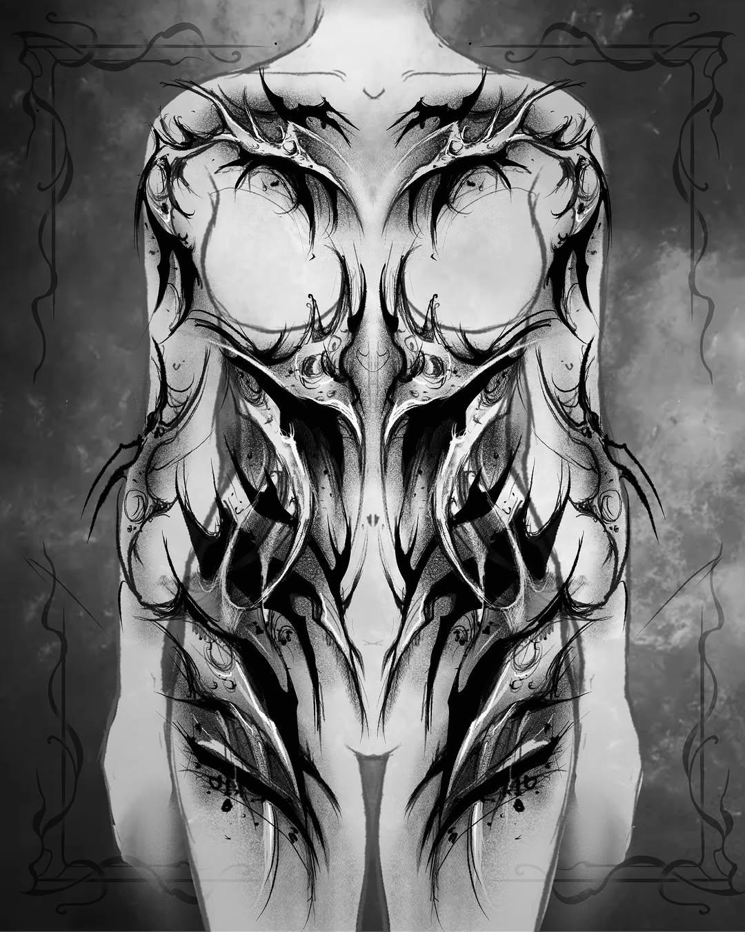 Tattoo by @evi_berry_falcon โ blackwork, ornamental