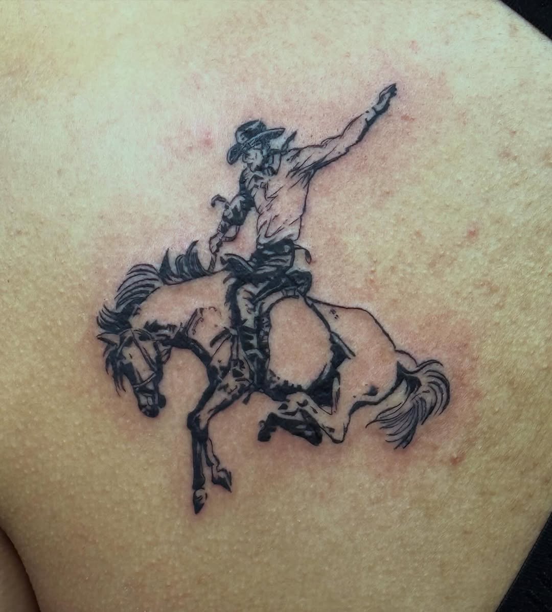 Tattoo by @aaronhassler_tattoos — illustrative, black_and_grey