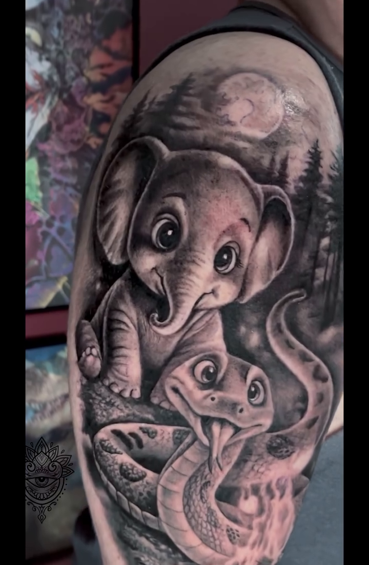 Tattoo by @art_by_quindeelmitchell — realism, dark_realism