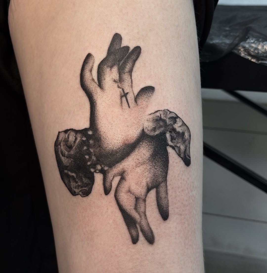 Tattoo by @web4tt — black_and_grey, realism