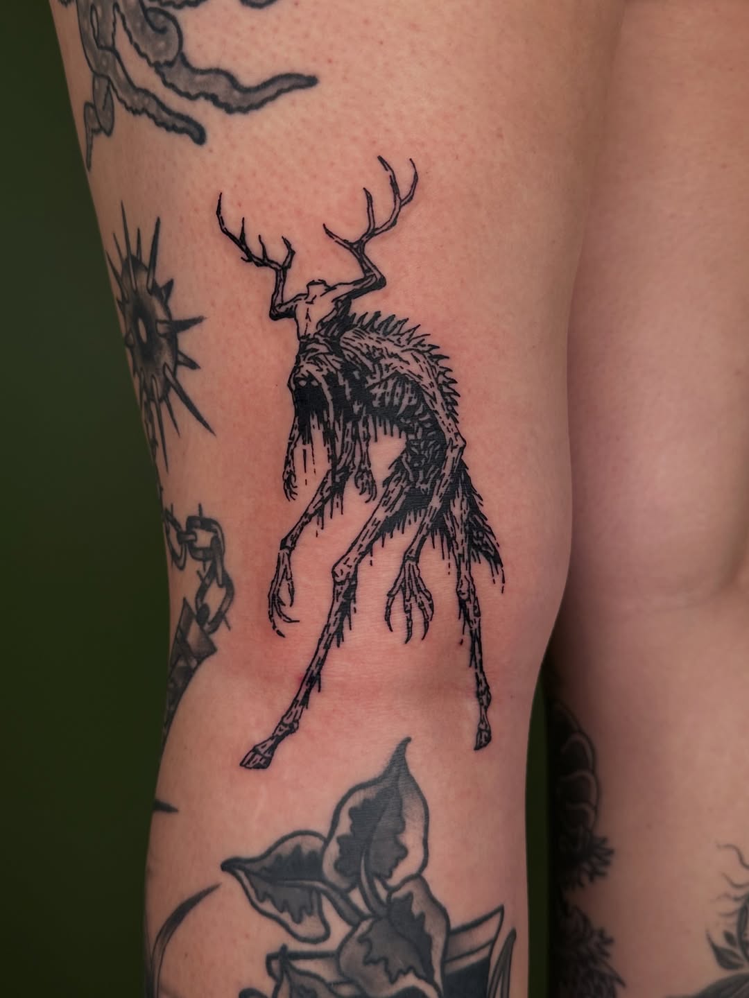 Tattoo by @tapiotats — dark_realism, blackwork