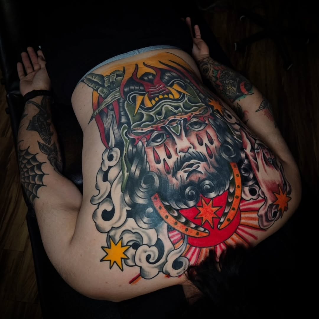 Tattoo by @celinaward — american_traditional, neo_traditional