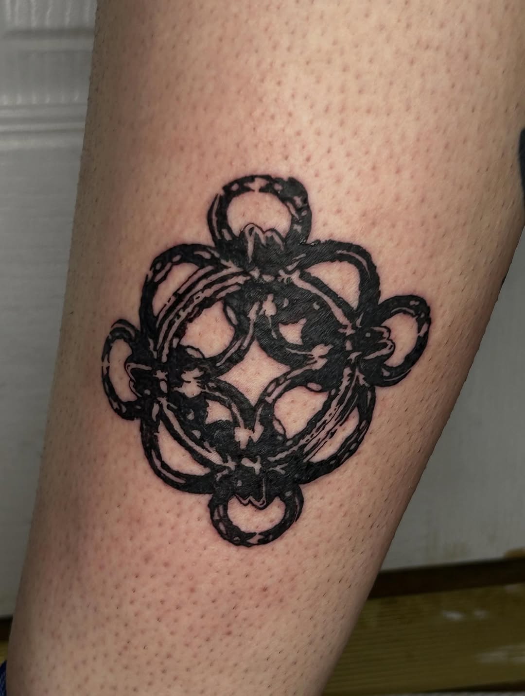 Tattoo by @witnessedhell — blackwork, ornamental