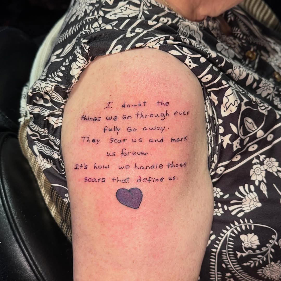 Tattoo by @aaronbeaudette — lettering_script, fine_line