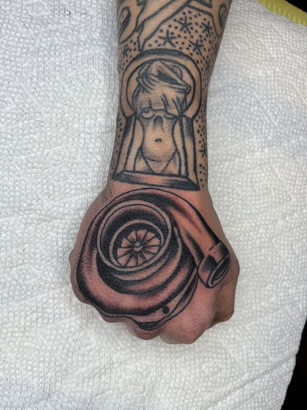 Tattoo by @tattooskii — black_and_grey, realism