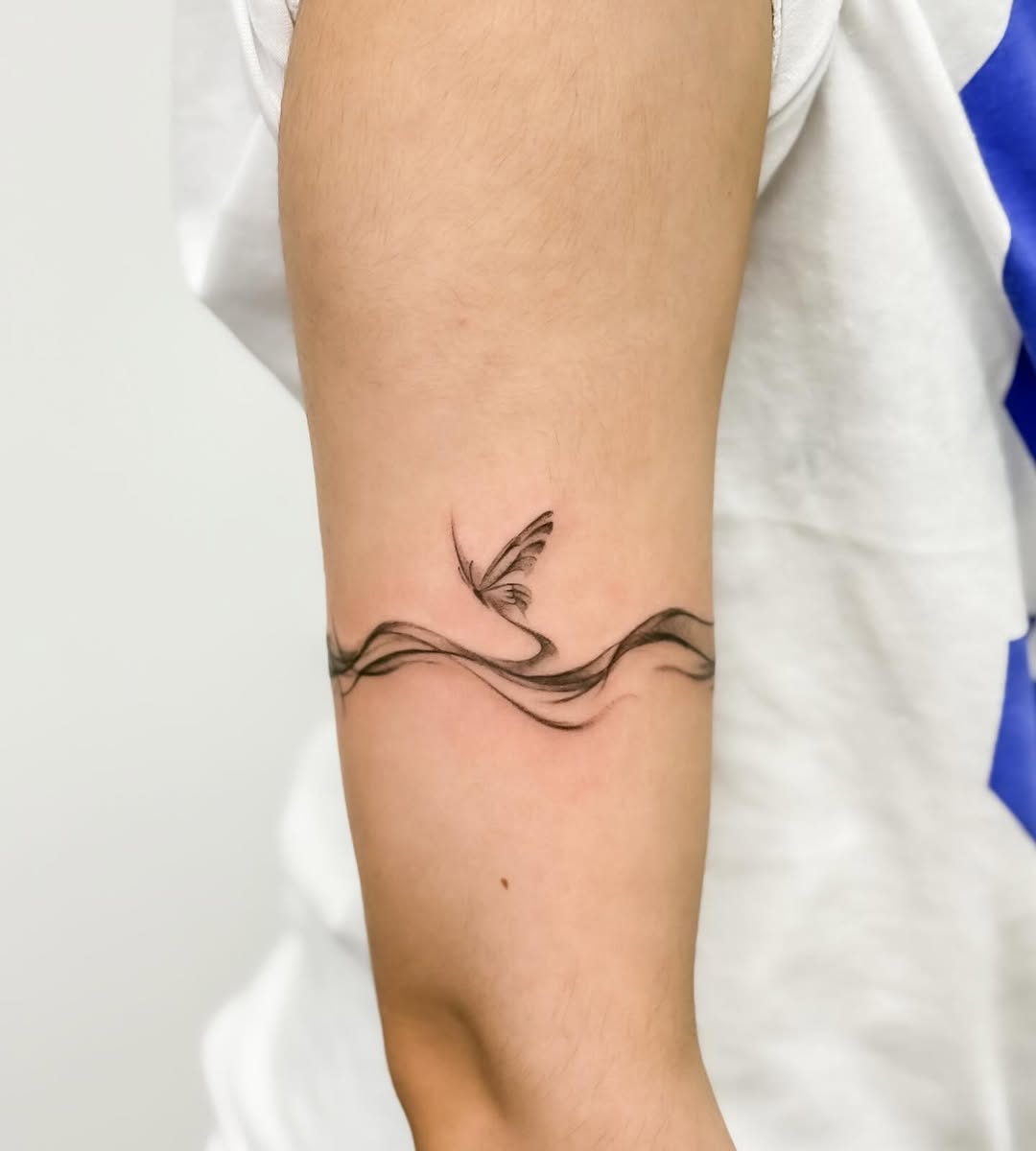 Tattoo by @banky7_tattooist — fine_line, black_and_grey