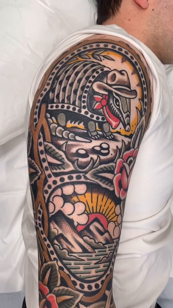 Tattoo by @wes_art_ — american_traditional, illustrative