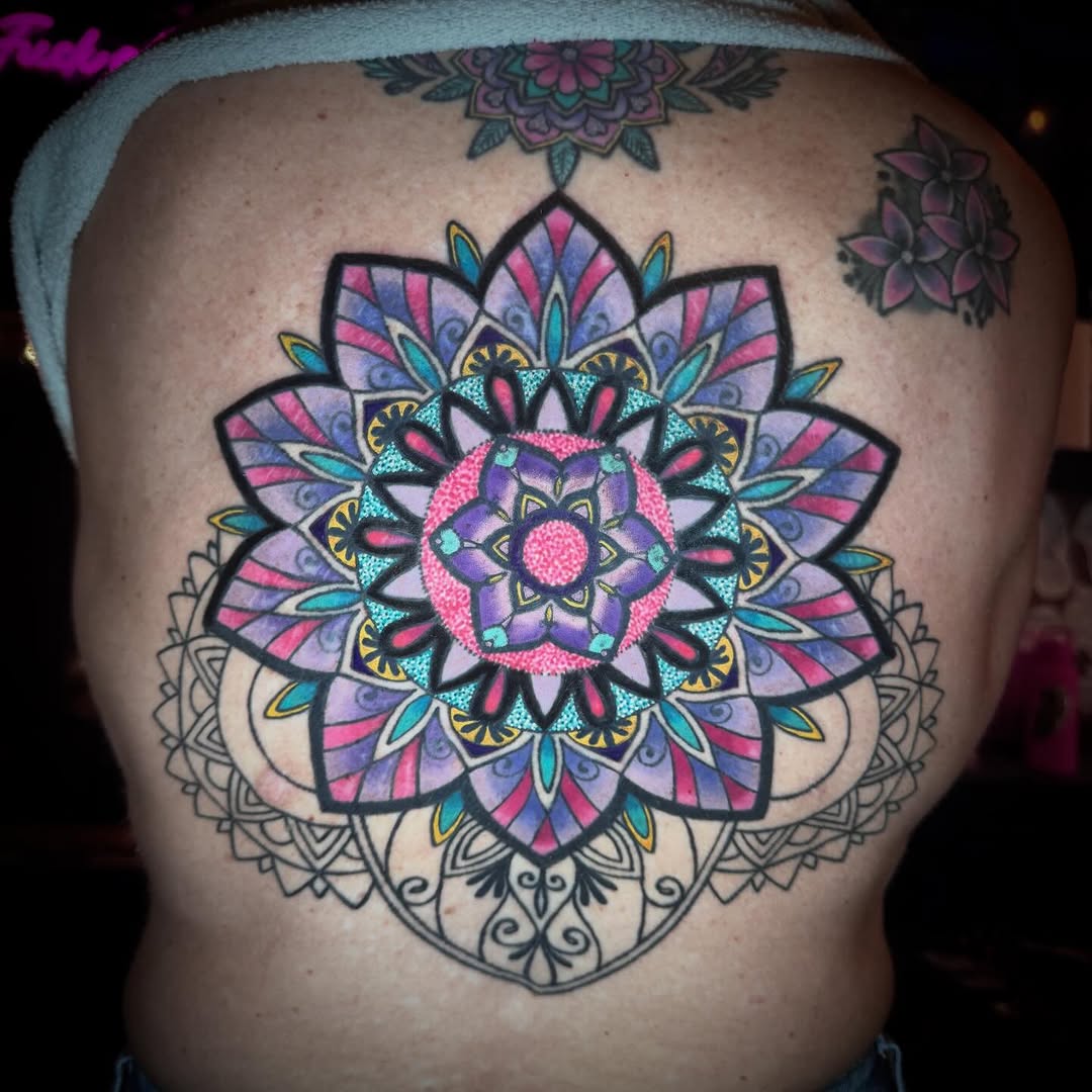 Tattoo by @alexandratattoos โ geometric, ornamental