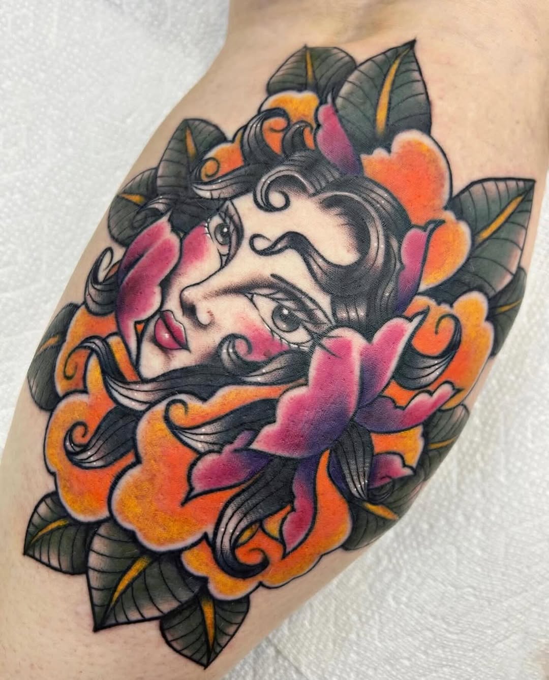 Tattoo by @threeofdaggers — american_traditional, illustrative