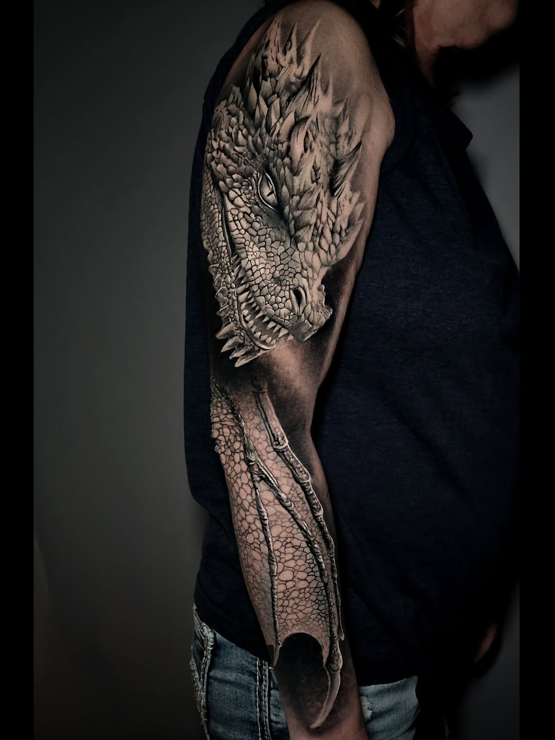 Tattoo by @ladyb.inknart — realism, black_and_grey