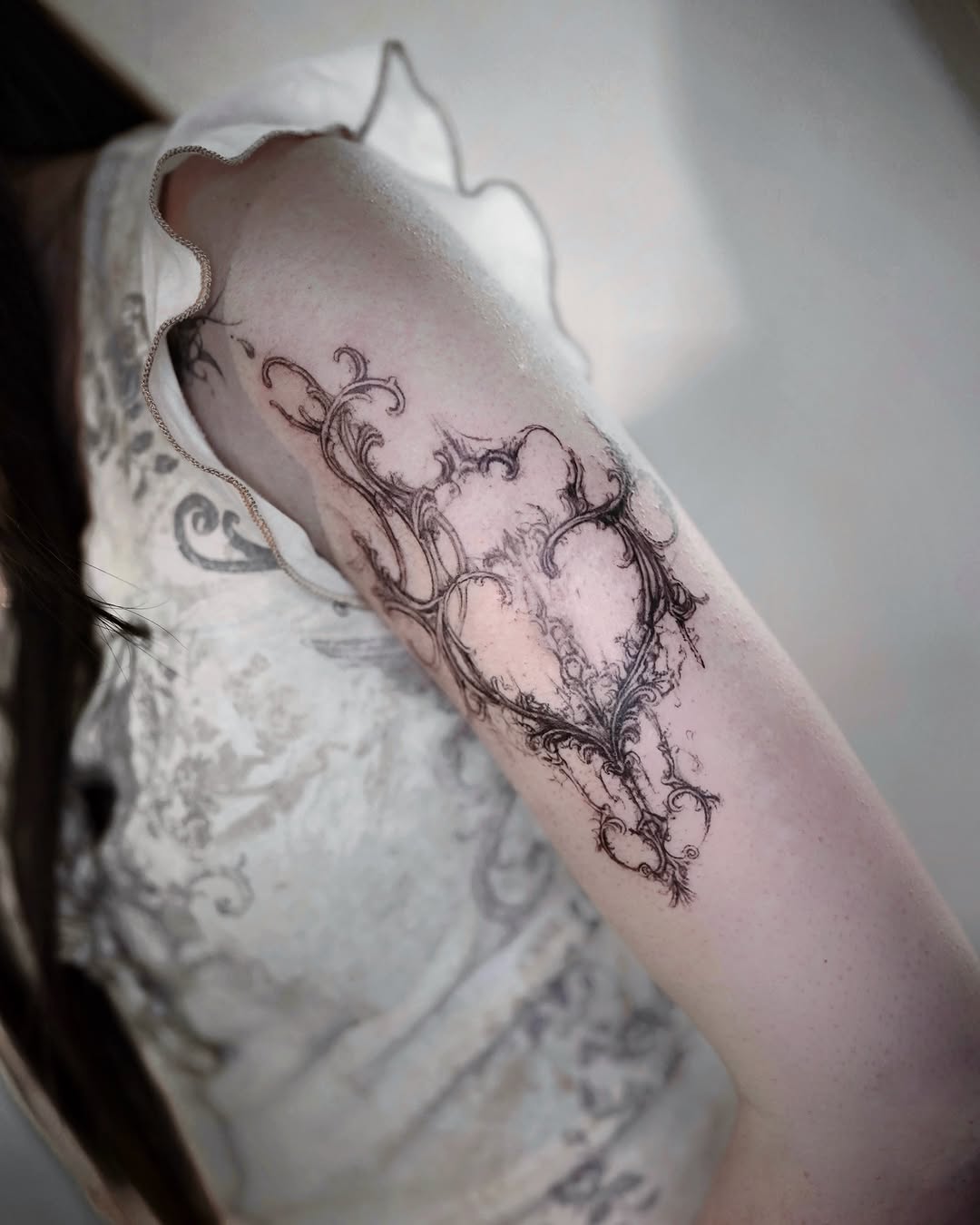 Tattoo by @ashencoil — blackwork