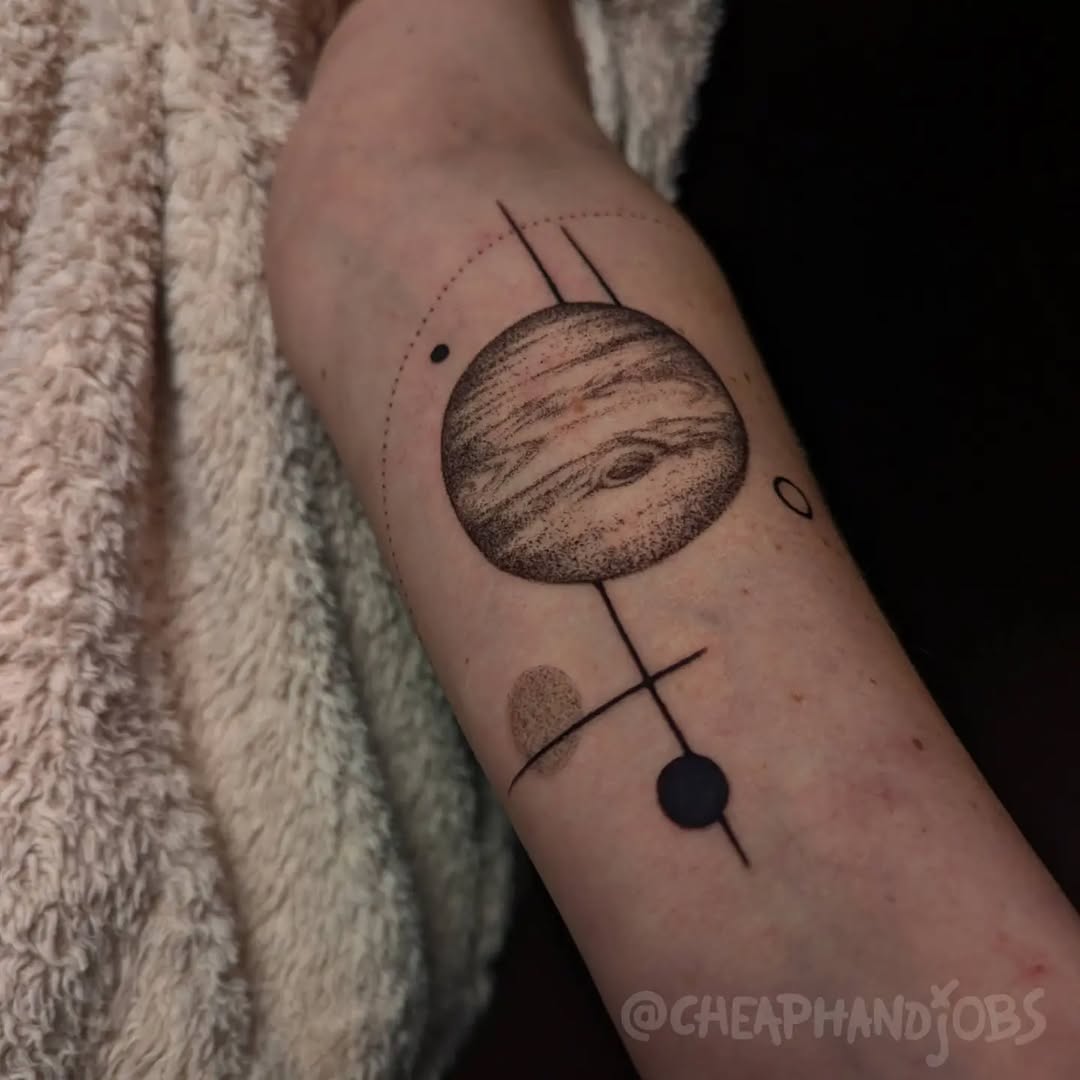Tattoo by @cheaphandjobs — dotwork