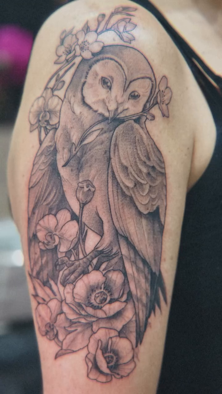 Tattoo by @boo_tomahawk — black_and_grey, realism