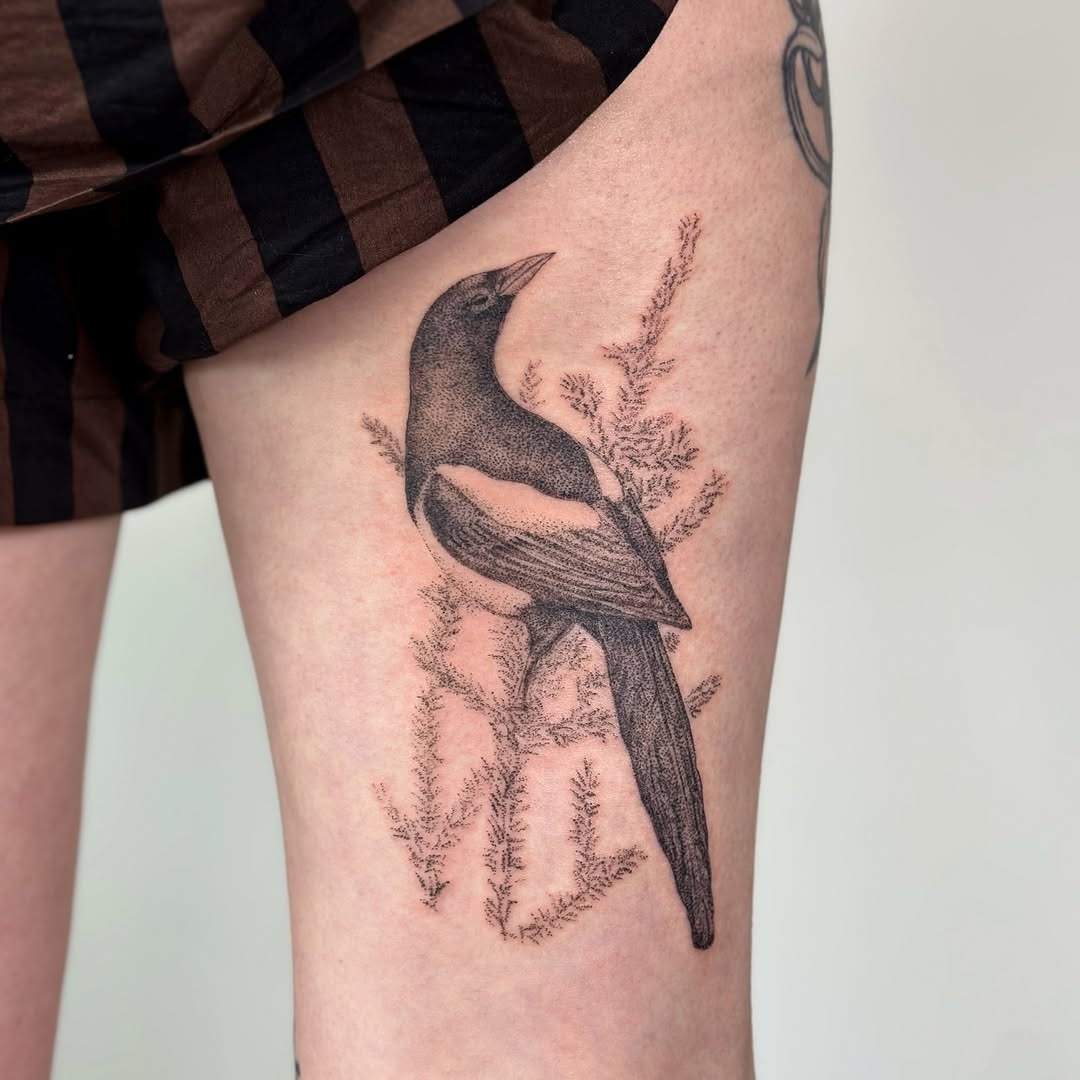 Tattoo by @khk.ttt — dotwork, realism