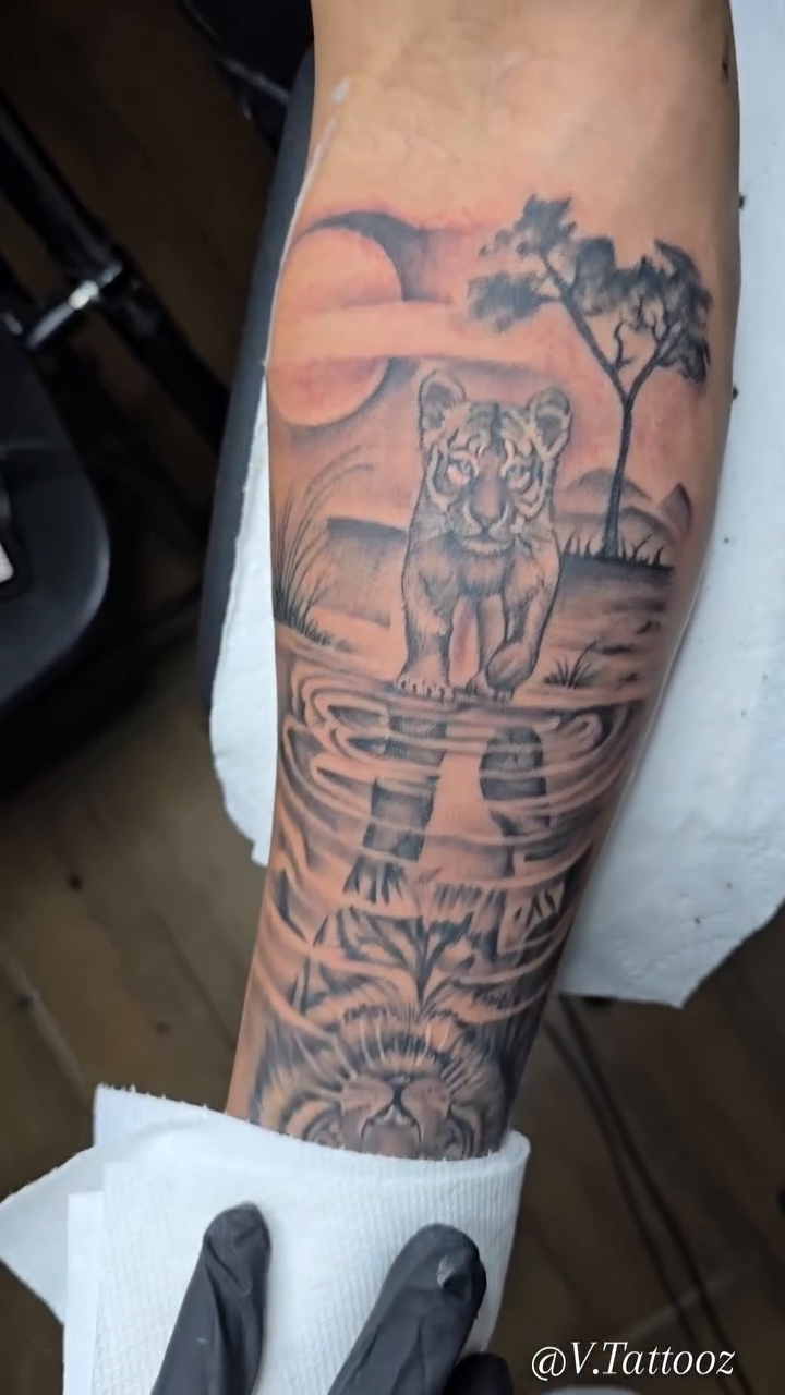 Tattoo by @v.tattooz — black_and_grey, realism