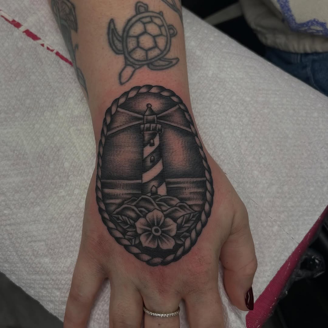 Tattoo by @goldenboysink — black_and_grey, realism