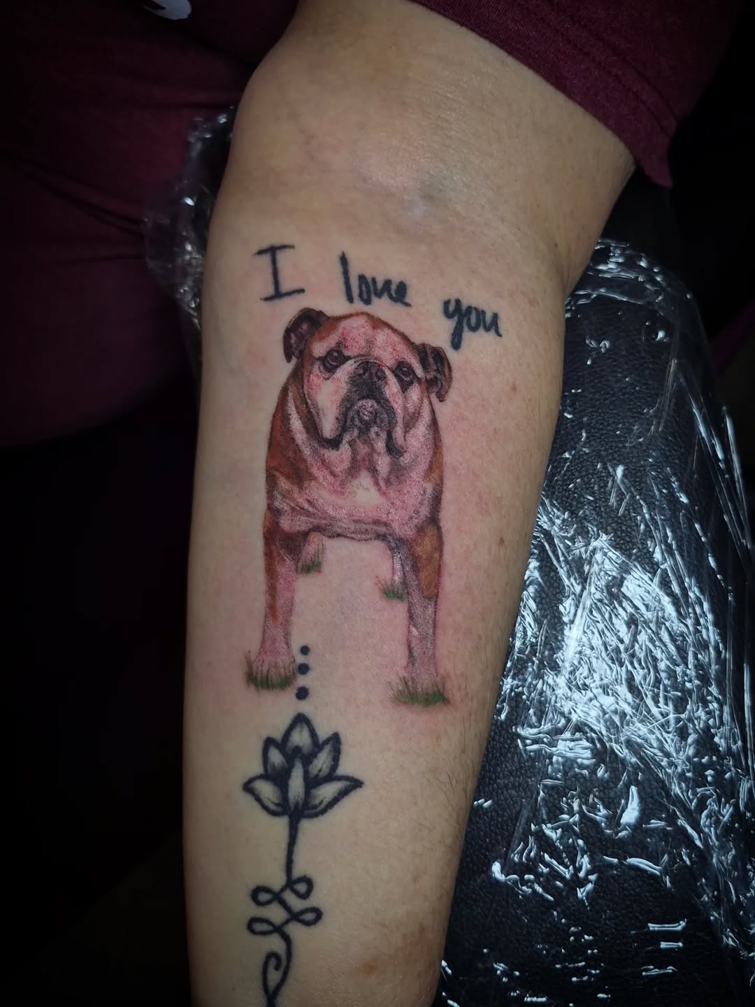 Tattoo by @_lydiathetattoolady — realism, lettering_script