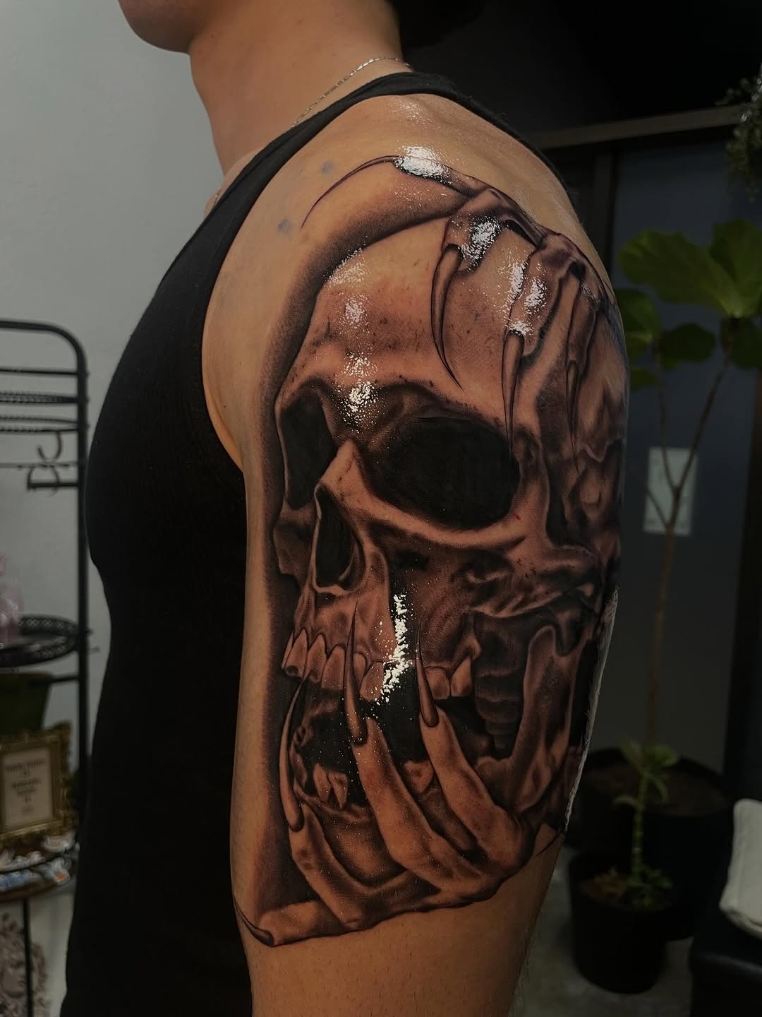 Tattoo by @tori_tattooz β realism, black_and_grey