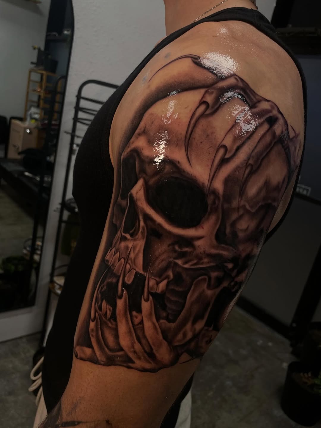 Tattoo by @tori_tattooz β realism, black_and_grey