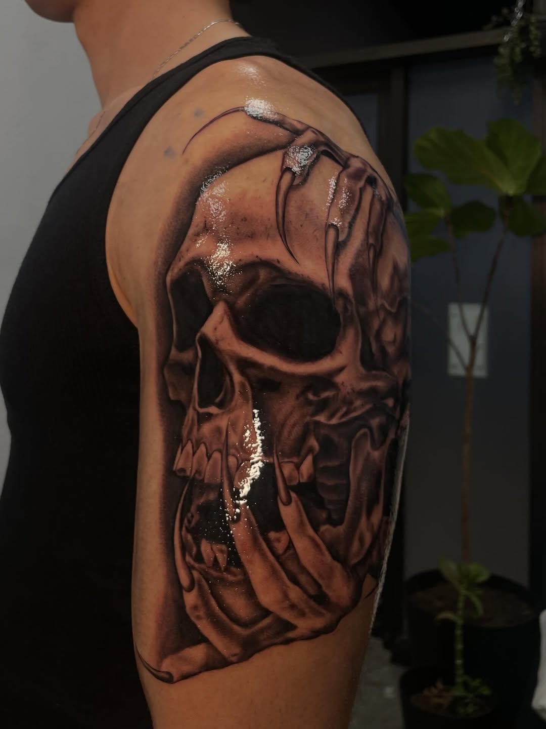 Tattoo by @tori_tattooz β realism, black_and_grey