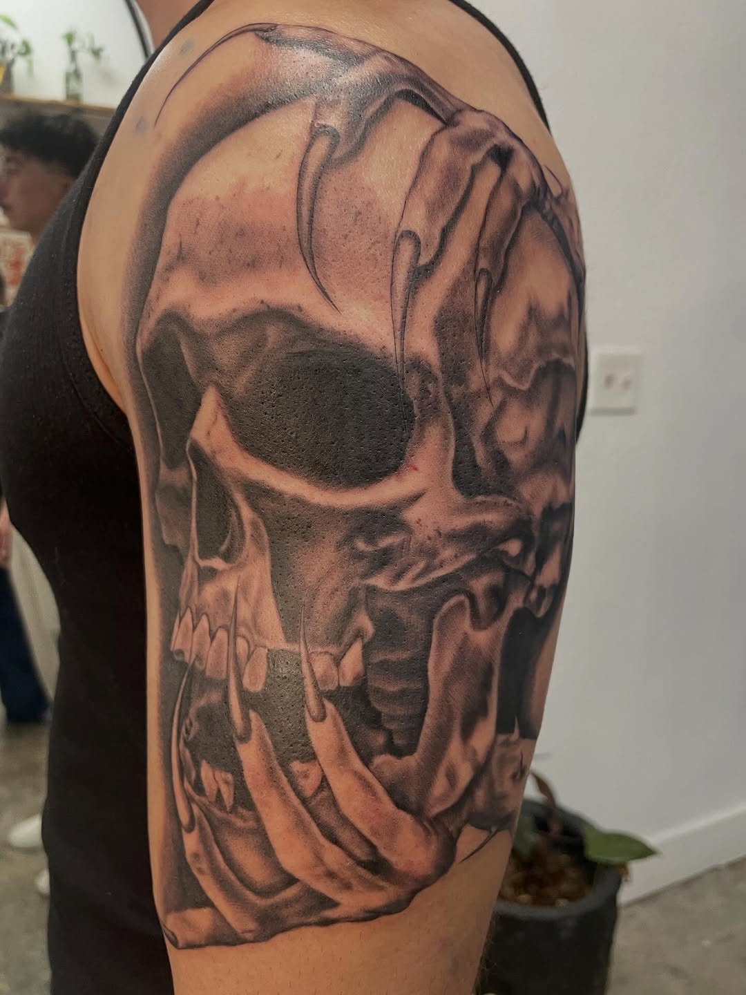 Tattoo by @tori_tattooz β realism, black_and_grey