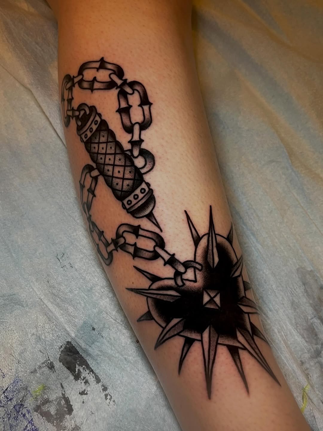 Tattoo by @elliot.liedgren — american_traditional, black_and_grey