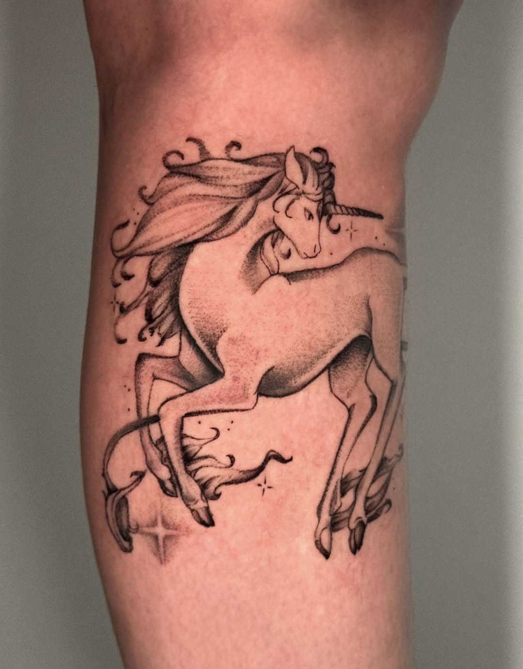 Tattoo by @coldbratpokes — black_and_grey, fine_line