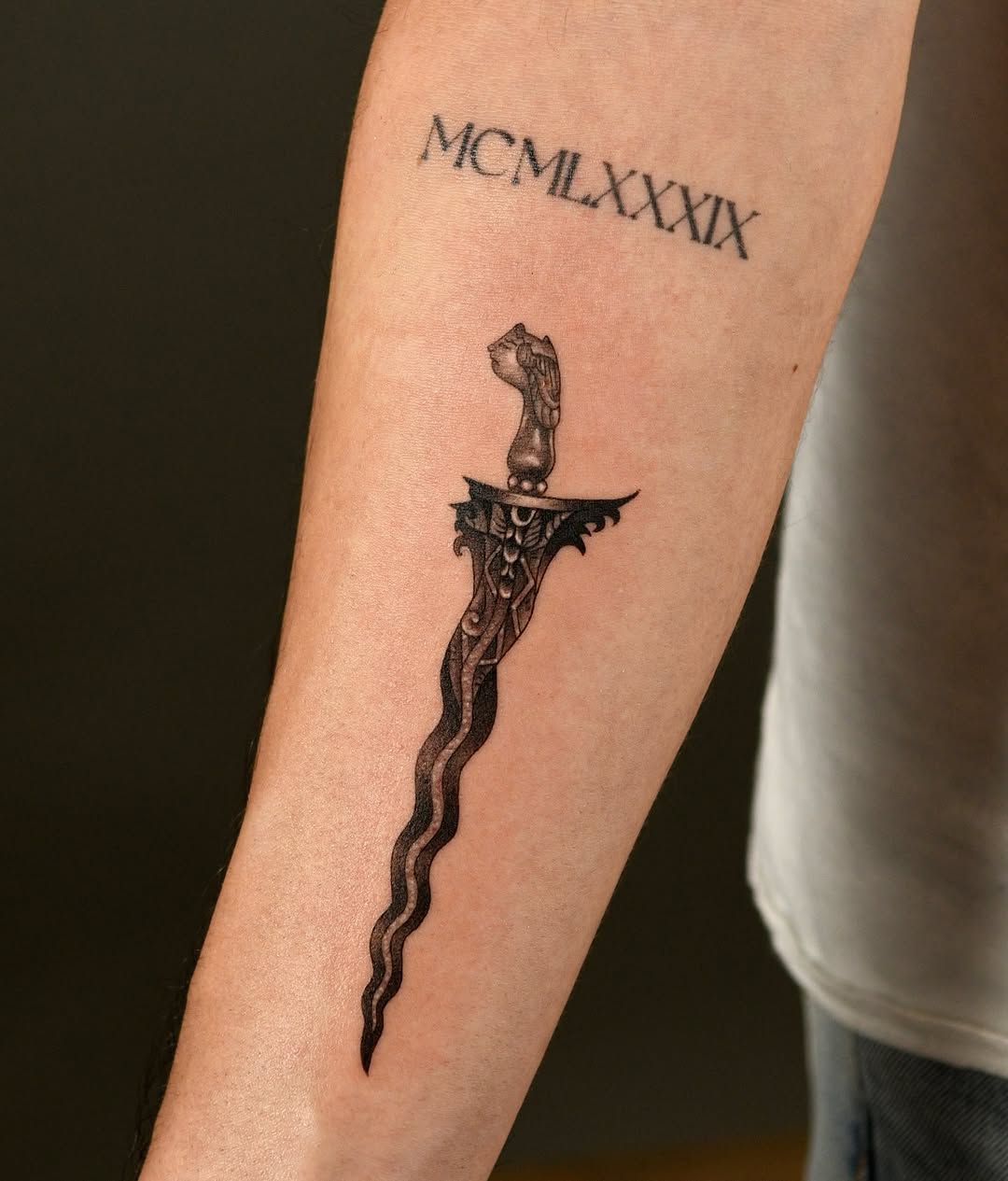 Tattoo by @nancebaozi — black_and_grey, realism