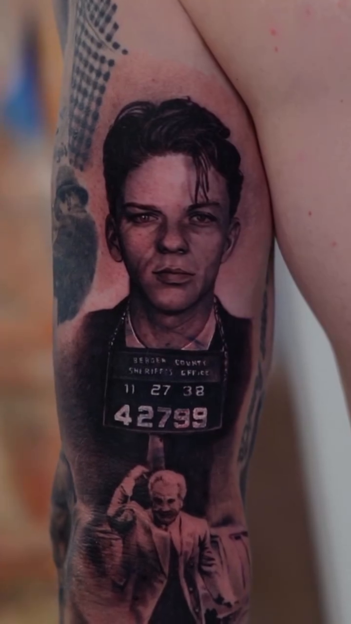 Tattoo by @davidbaenatattoo — realism, black_and_grey