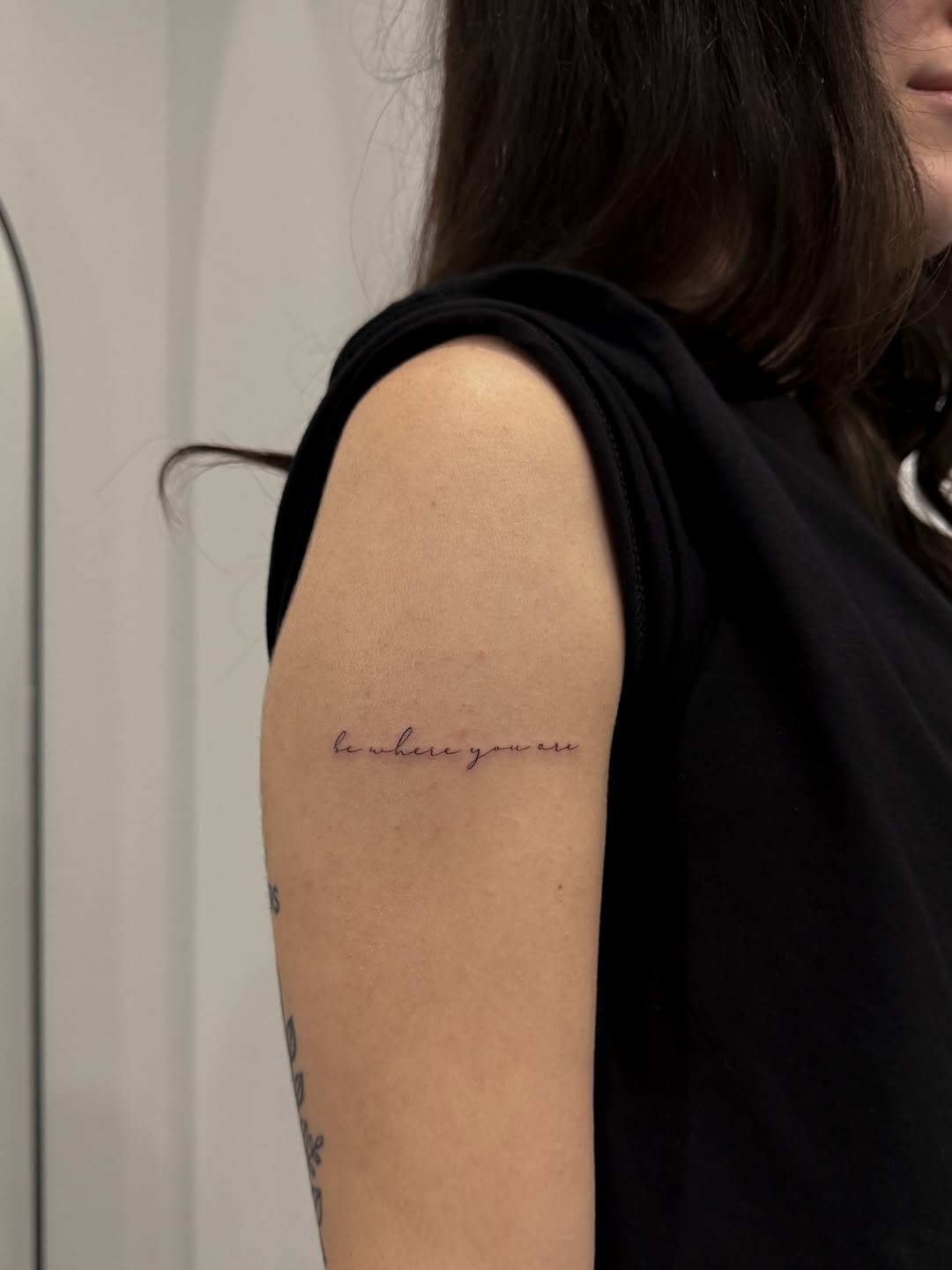 Tattoo by @inkedxalex β lettering_script, fine_line