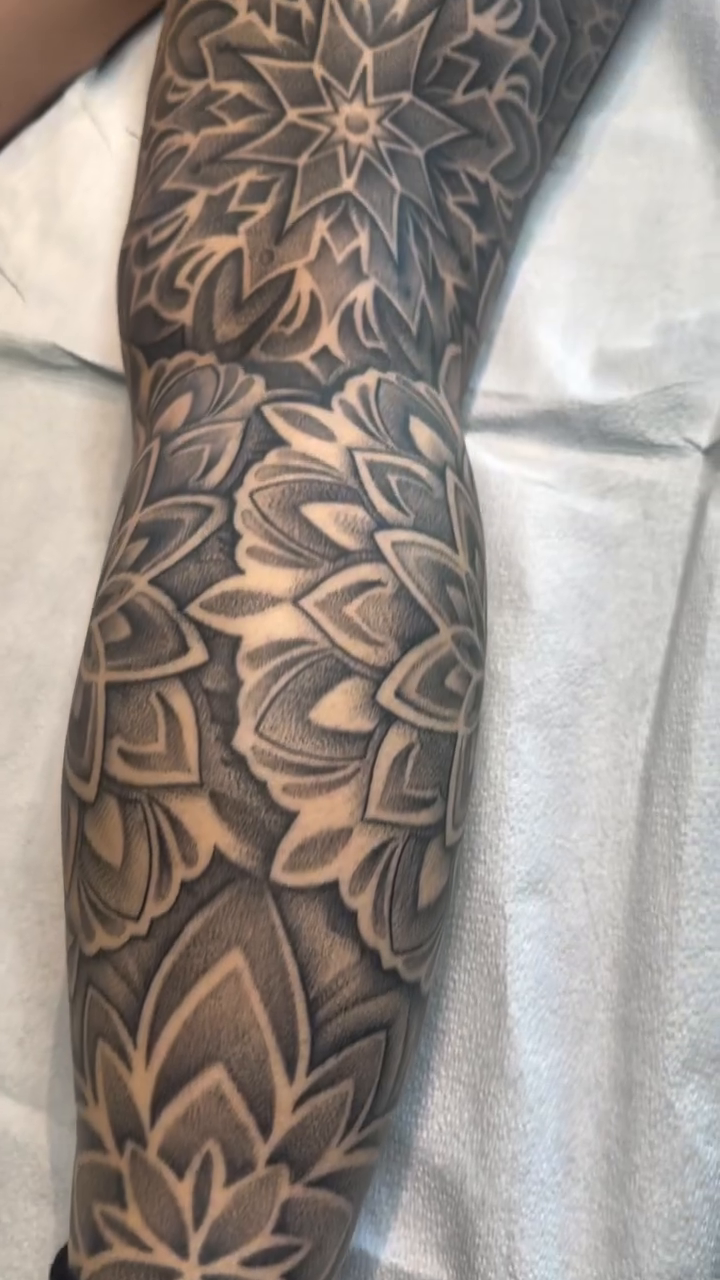 Tattoo by @jameemelvintattoos — geometric, dotwork