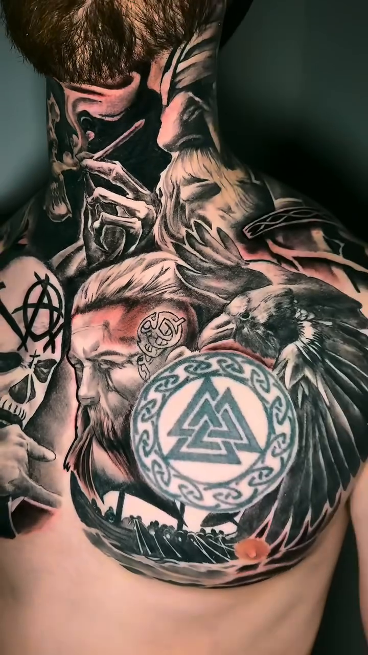 Tattoo by @shellzinkz — black_and_grey, realism