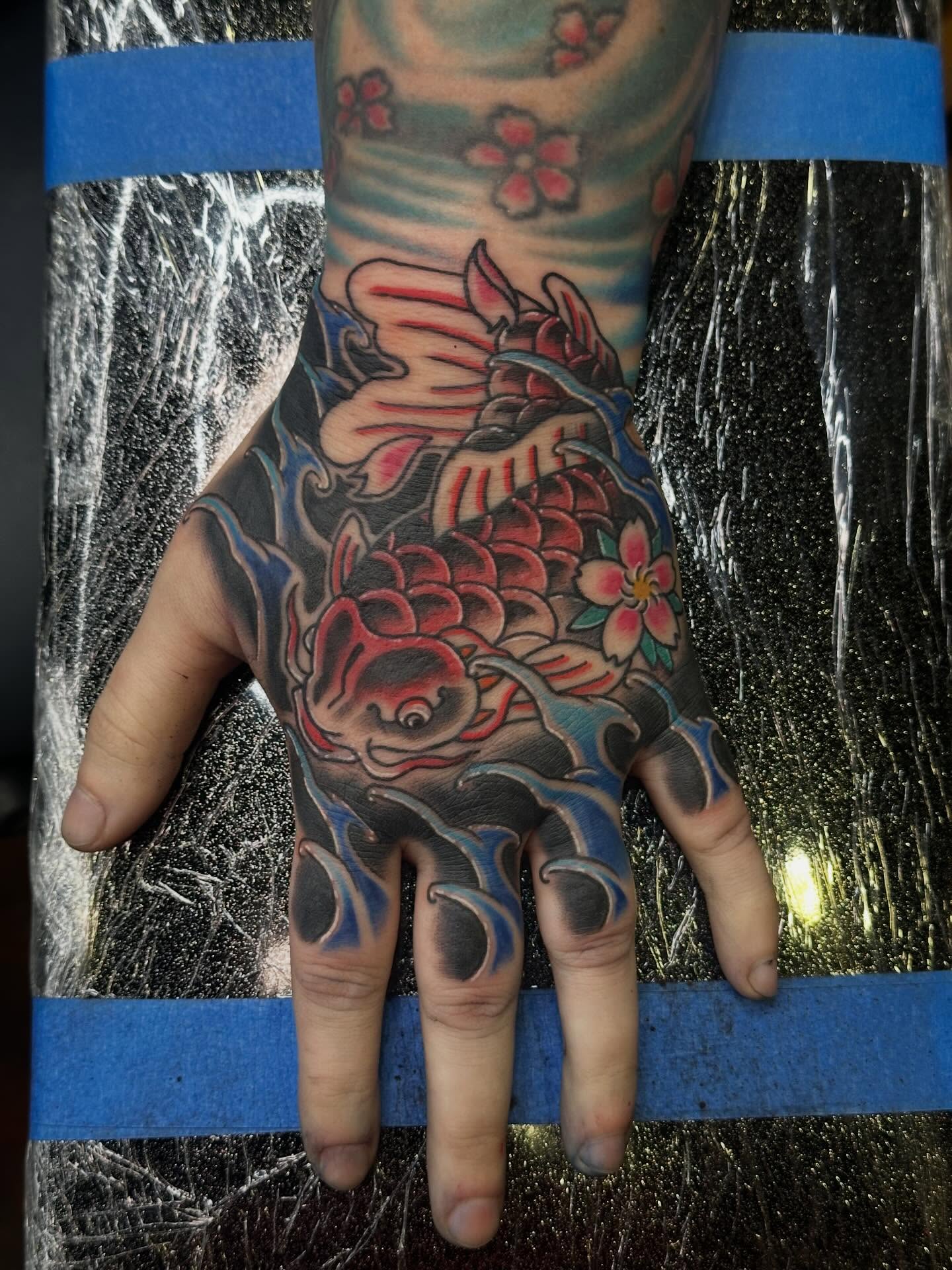 Tattoo by @sailorsushi_ — japanese_irezumi, black_and_grey