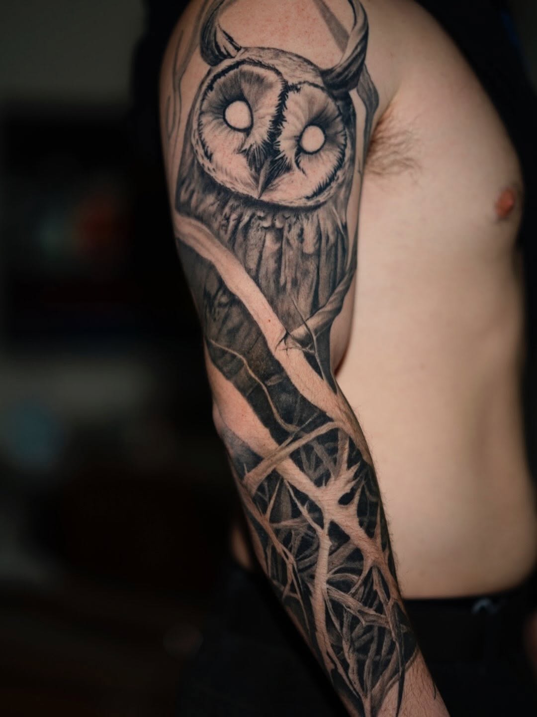 Tattoo by @tattooedbydavid โ realism, black_and_grey