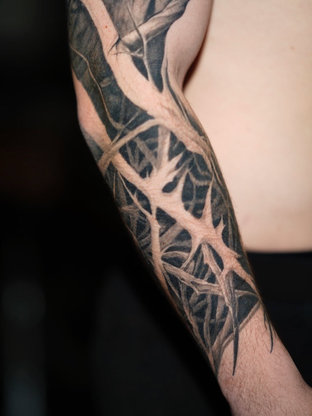 Tattoo by @tattooedbydavid โ blackwork, illustrative