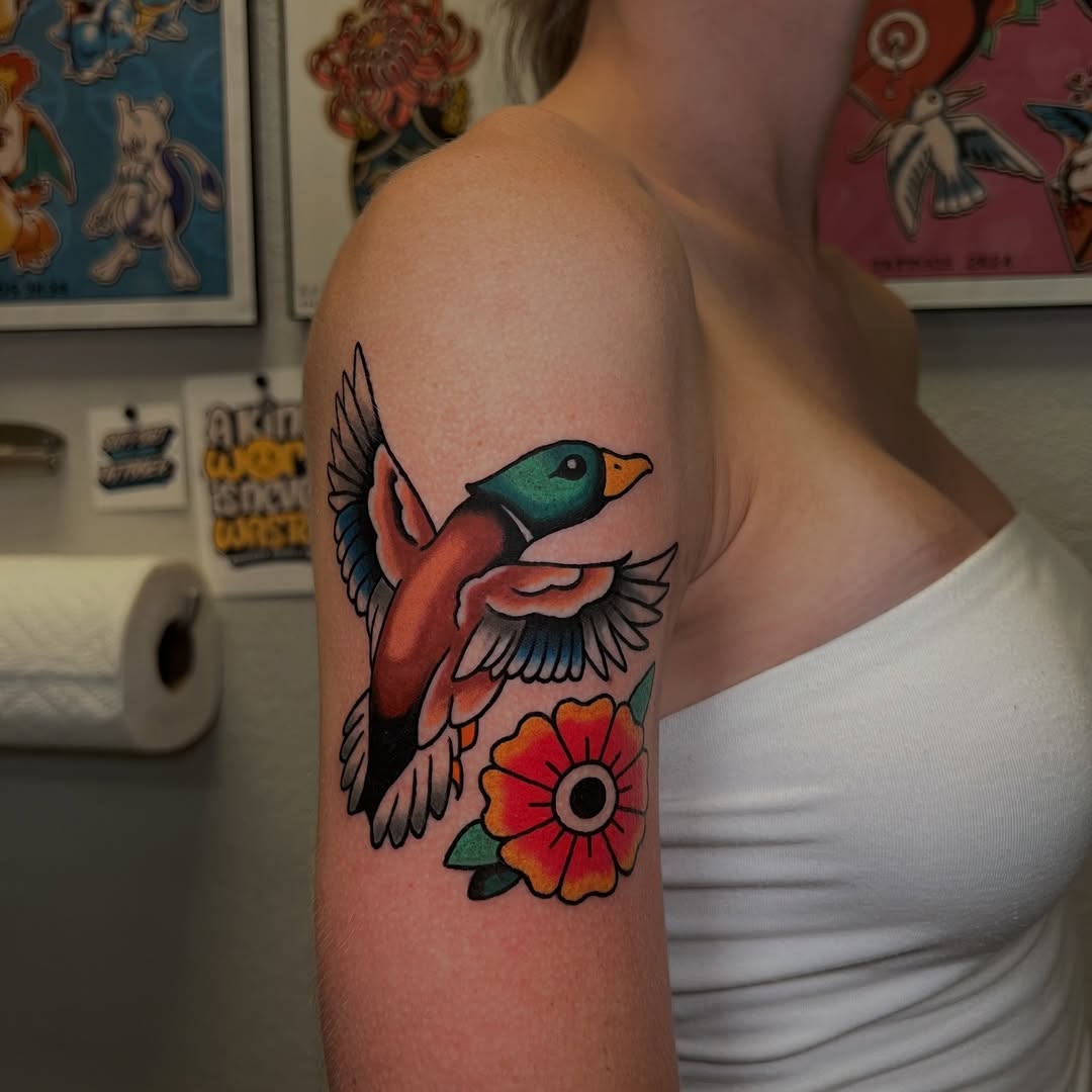 Tattoo by @hp.tattoos — american_traditional, illustrative