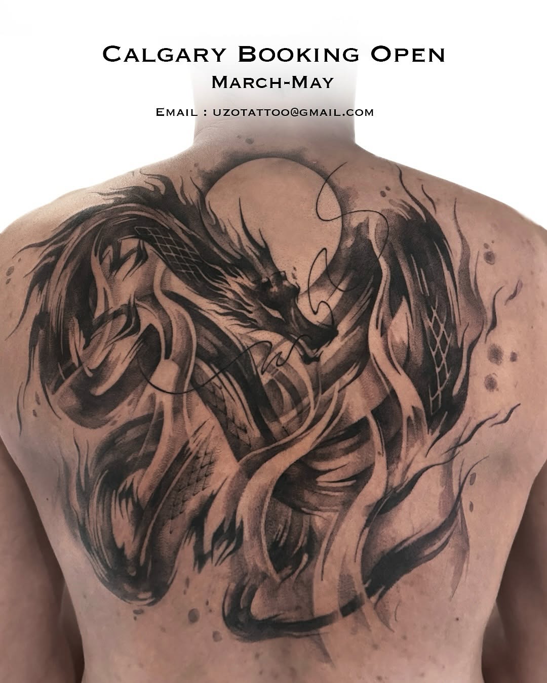 Tattoo by @uzo.ink — black_and_grey, illustrative