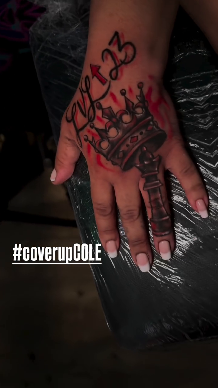 Tattoo by @impactcole — blackwork, lettering_script