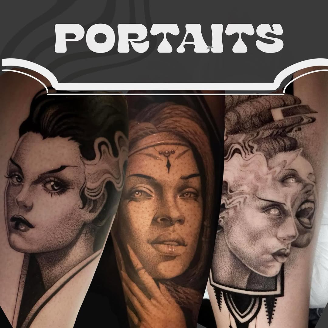 Tattoo by @swirly.boi — realism, black_and_grey