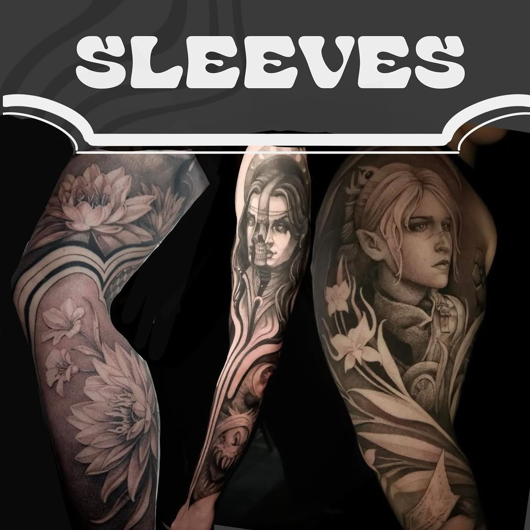 Tattoo by @swirly.boi — realism, black_and_grey