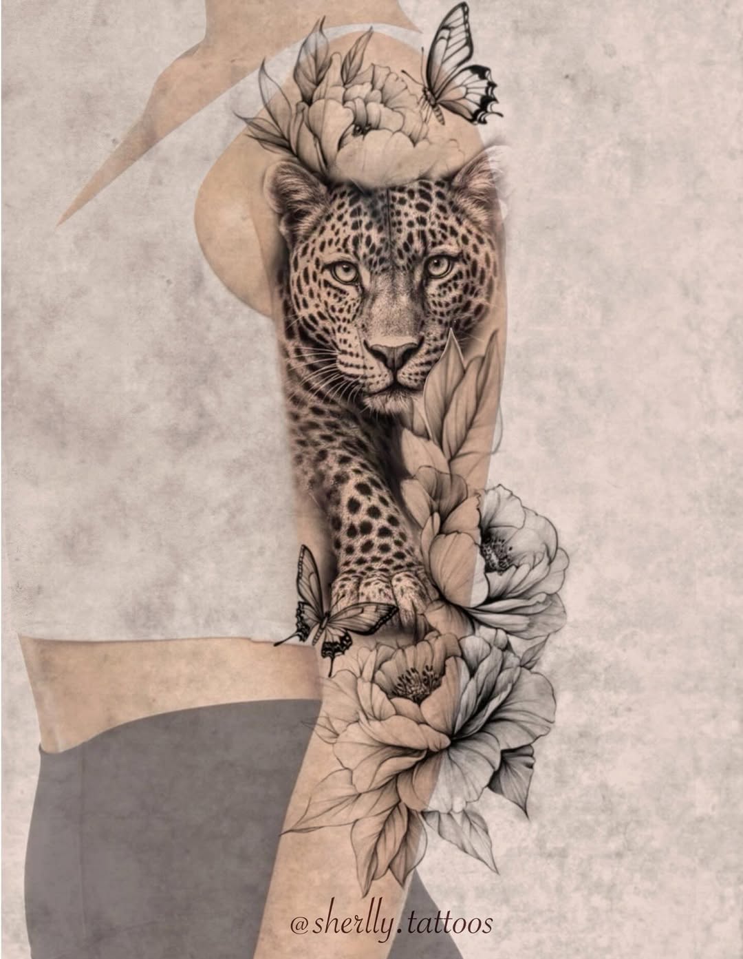 Tattoo by @sherllytattoos_ โ realism, black_and_grey