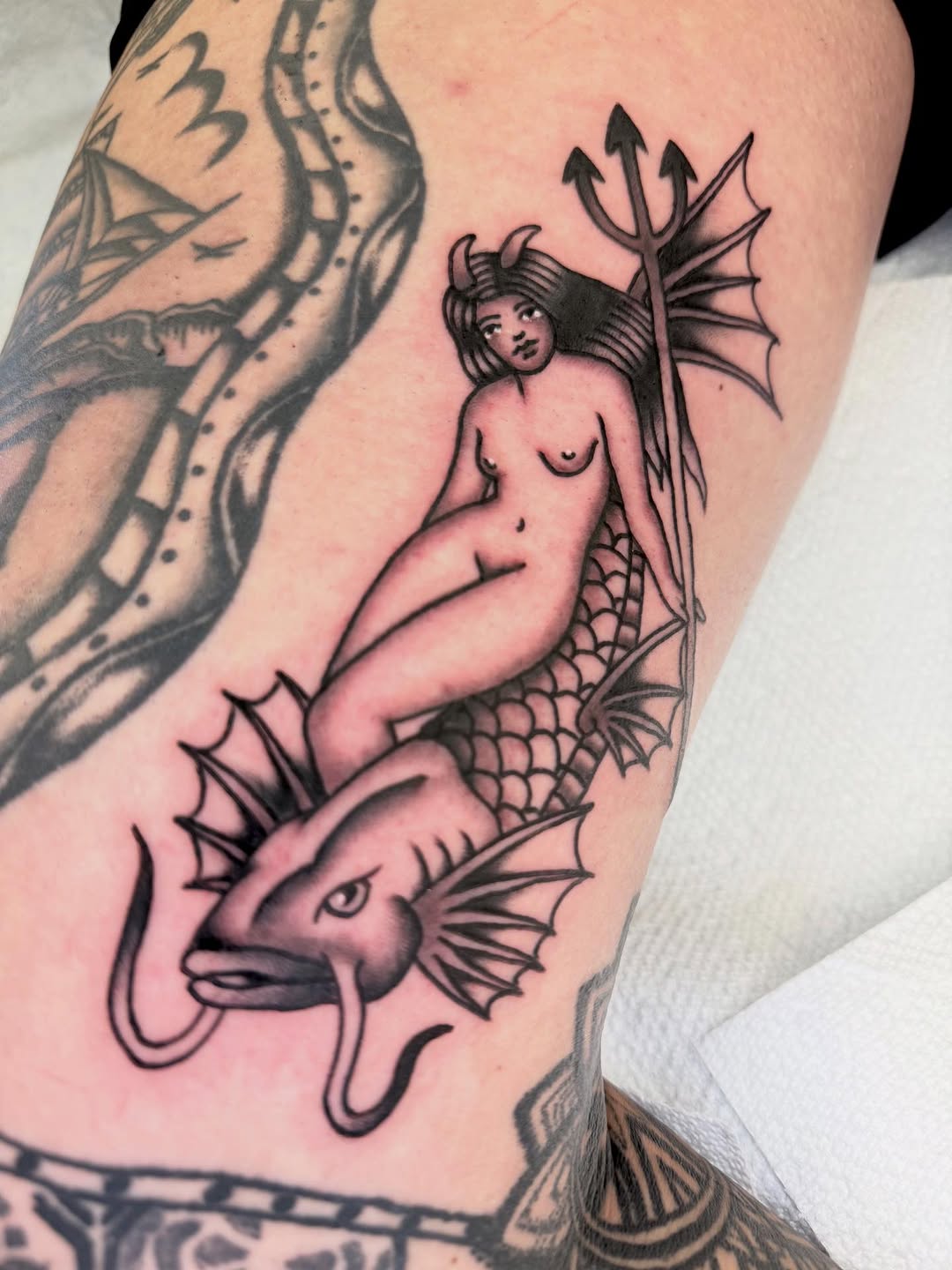 Tattoo by @babyjesus_tattoos — american_traditional, illustrative