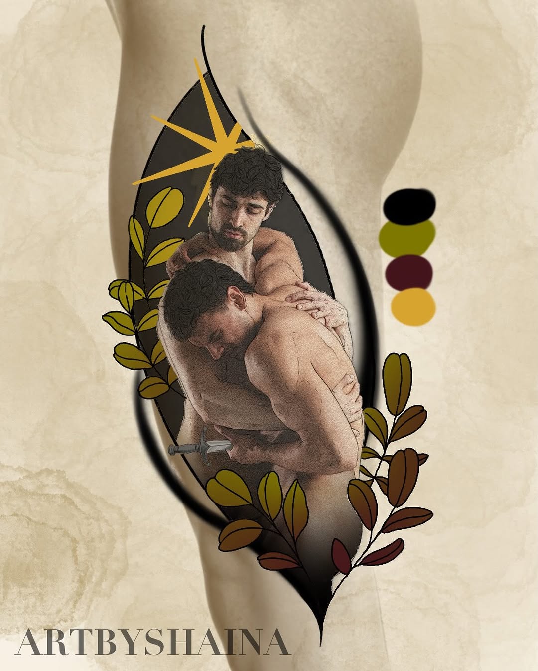 Tattoo by @artbyshaina — realism, trash_polka