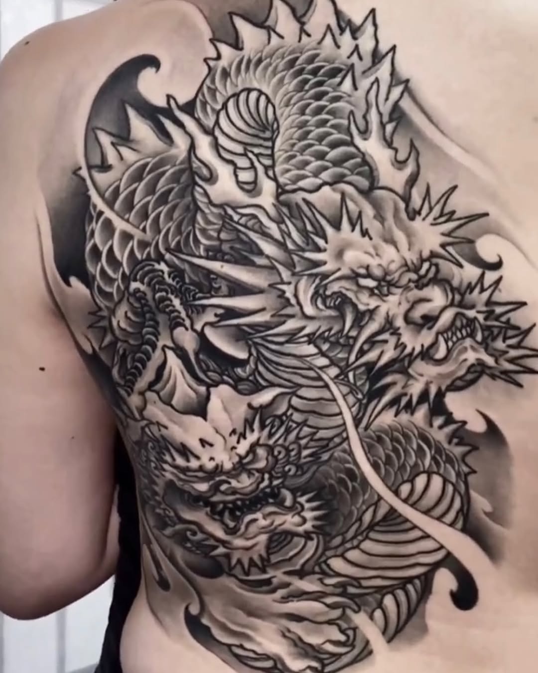 Tattoo by @jing.ink — japanese_irezumi, black_and_grey