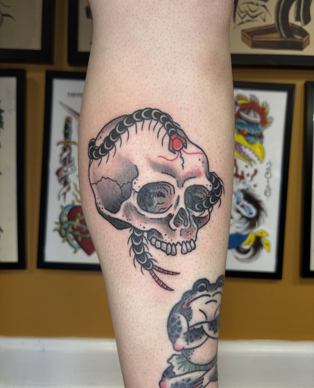 Tattoo by @aleenahkentattoo — american_traditional, black_and_grey